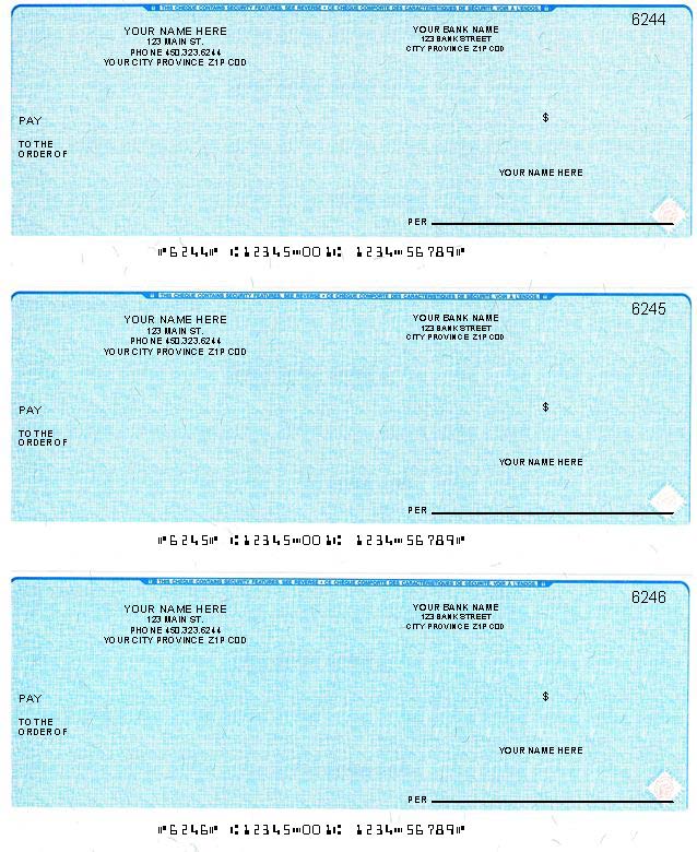 Computer cheques 3 per page
