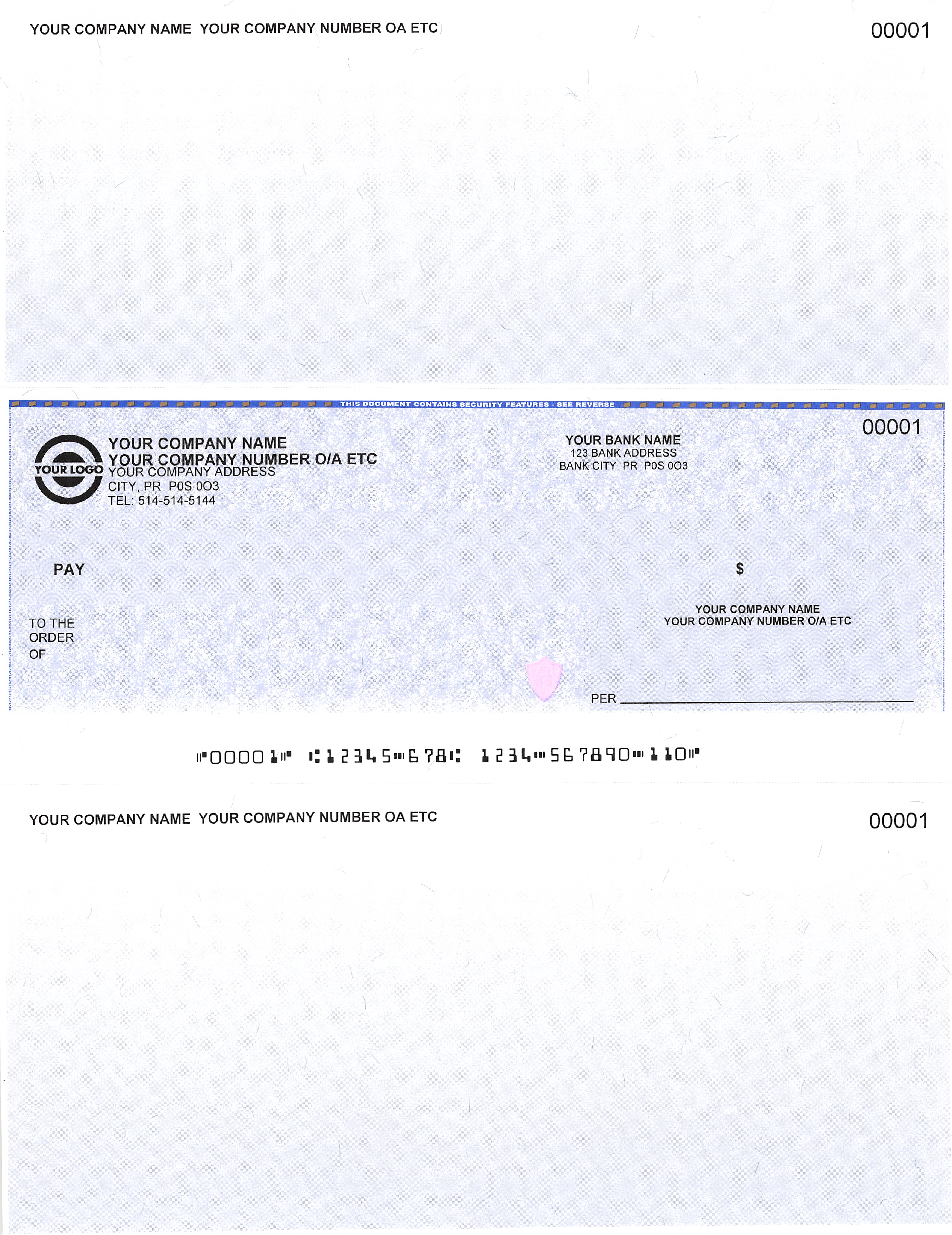 Laser Cheques / Computer Cheques In Middle