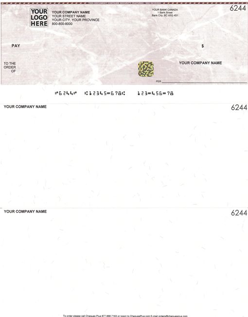 Premium Laser Cheques / Computer Cheques on top